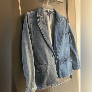 Gap denim blazer. Gap - size small. With tags, never worn.